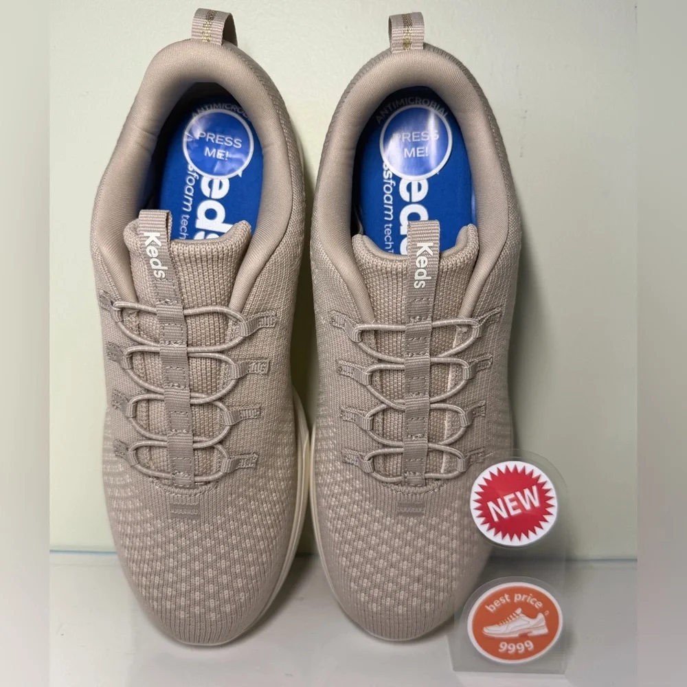 NIB - Keds - Size 8 - Women' Blisal Knit Walking Comfort Shoes Pull on - Picture 1 of 9